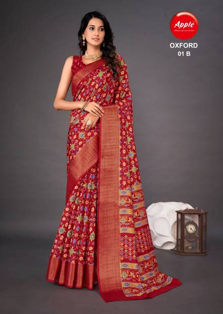 Oxford Vol 1 By Apple Printed Sarees Catalog
